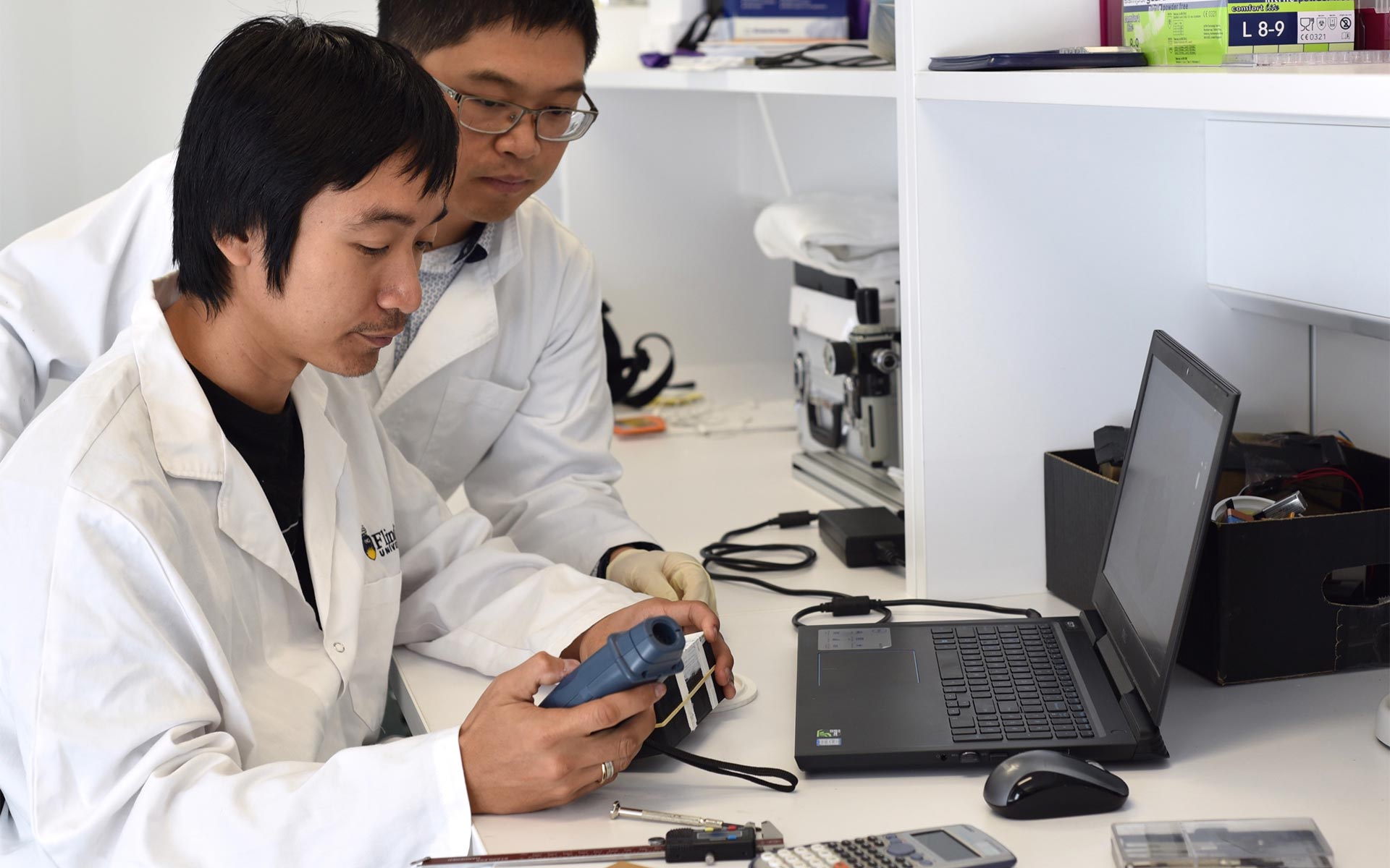 Flinders University researchers at work