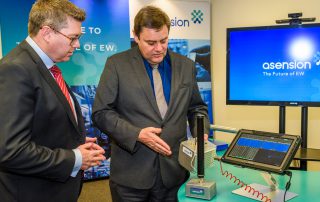 The Hon Pat Conroy MP with Ian Spencer, CEO of Asension